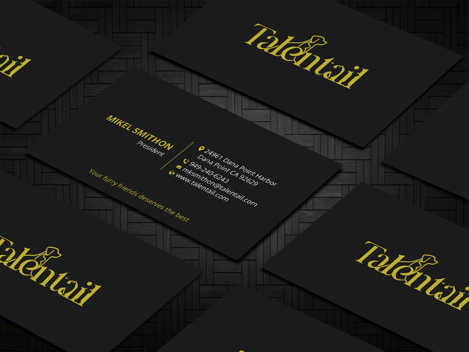 Visitenkarten-Design von DesignShout für Australia Talentail Pty Ltd | Design #26715757