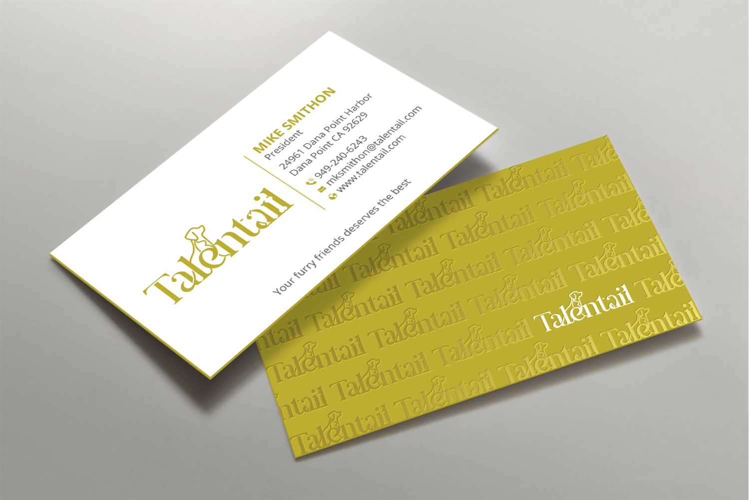 Business Card Design by DesignShout for Australia Talentail Pty Ltd | Design #26716005