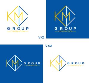 LOGO: as per upload, KMC Group. TAGLINE: Construction | Logo Design by Juli creation
