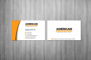 Diseño de Tarjeta de Presentación por Crea8iveMind para American Contractors Organization  | Diseño: #26726481