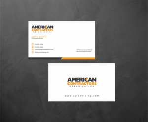 Diseño de Tarjeta de Presentación por Crea8iveMind para American Contractors Organization  | Diseño: #26726484