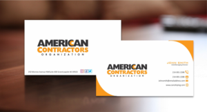 Diseño de Tarjeta de Presentación por Crea8iveMind para American Contractors Organization  | Diseño: #26726491