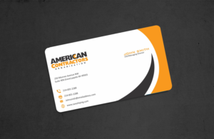 Diseño de Tarjeta de Presentación por Crea8iveMind para American Contractors Organization  | Diseño: #26726494
