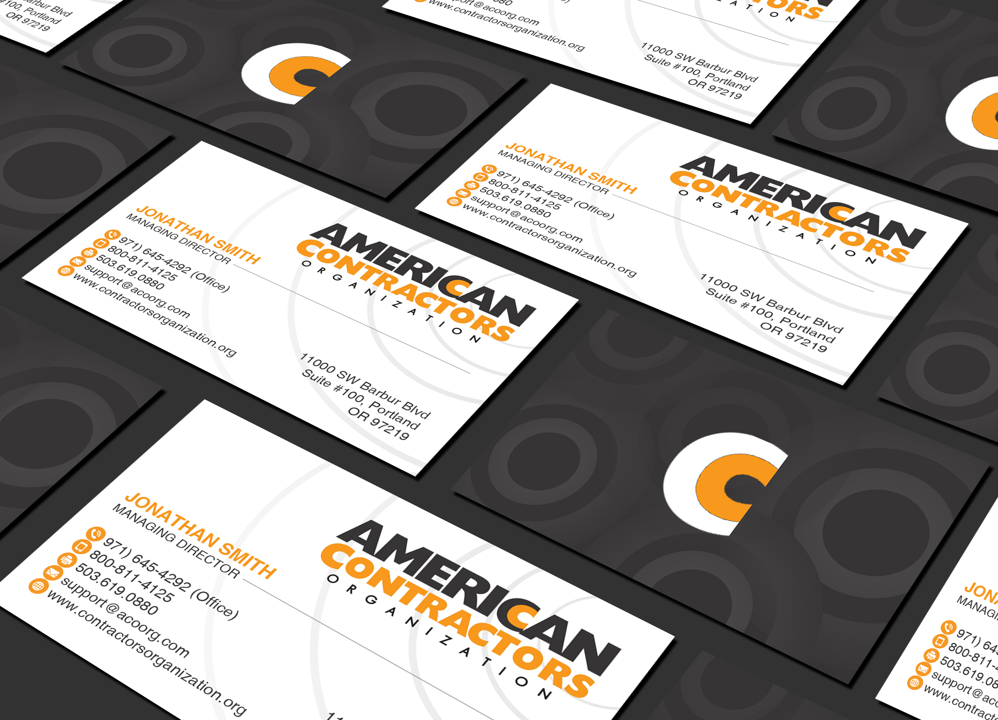 Diseño de Tarjeta de Presentación por Creations Box 2015 para American Contractors Organization  | Diseño #26721757