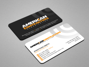 Diseño de Tarjeta de Presentación por Creations Box 2015 para American Contractors Organization  | Diseño: #26721763