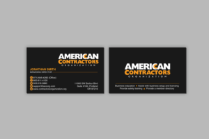 Diseño de Tarjeta de Presentación por Creations Box 2015 para American Contractors Organization  | Diseño: #26722886