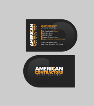 Diseño de Tarjeta de Presentación por Creations Box 2015 para American Contractors Organization  | Diseño: #26725135