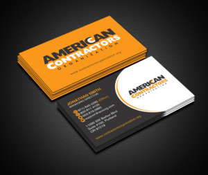 Design de Carte de Visite par Creations Box 2015 pour American Contractors Organization  | Design #26726707
