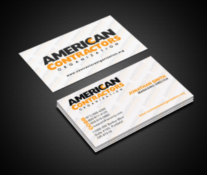 Business Card Design by Creations Box 2015 for American Contractors Organization  | Design: #26726832