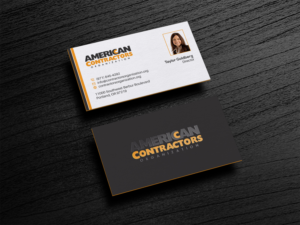 Business Card Design by HYPdesign for American Contractors Organization  | Design: #26714586
