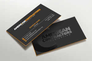 Design de Carte de Visite par Laxmi Design pour American Contractors Organization  | Design #26711436