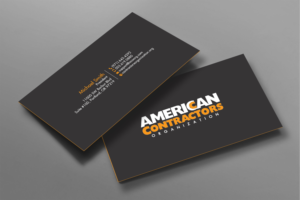 Business Card Design by chandrayaan.creative for American Contractors Organization  | Design: #26712173
