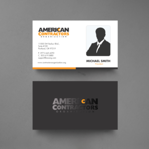 American Contractors Org Business card | Design de Carte de Visite par chandrayaan.creative