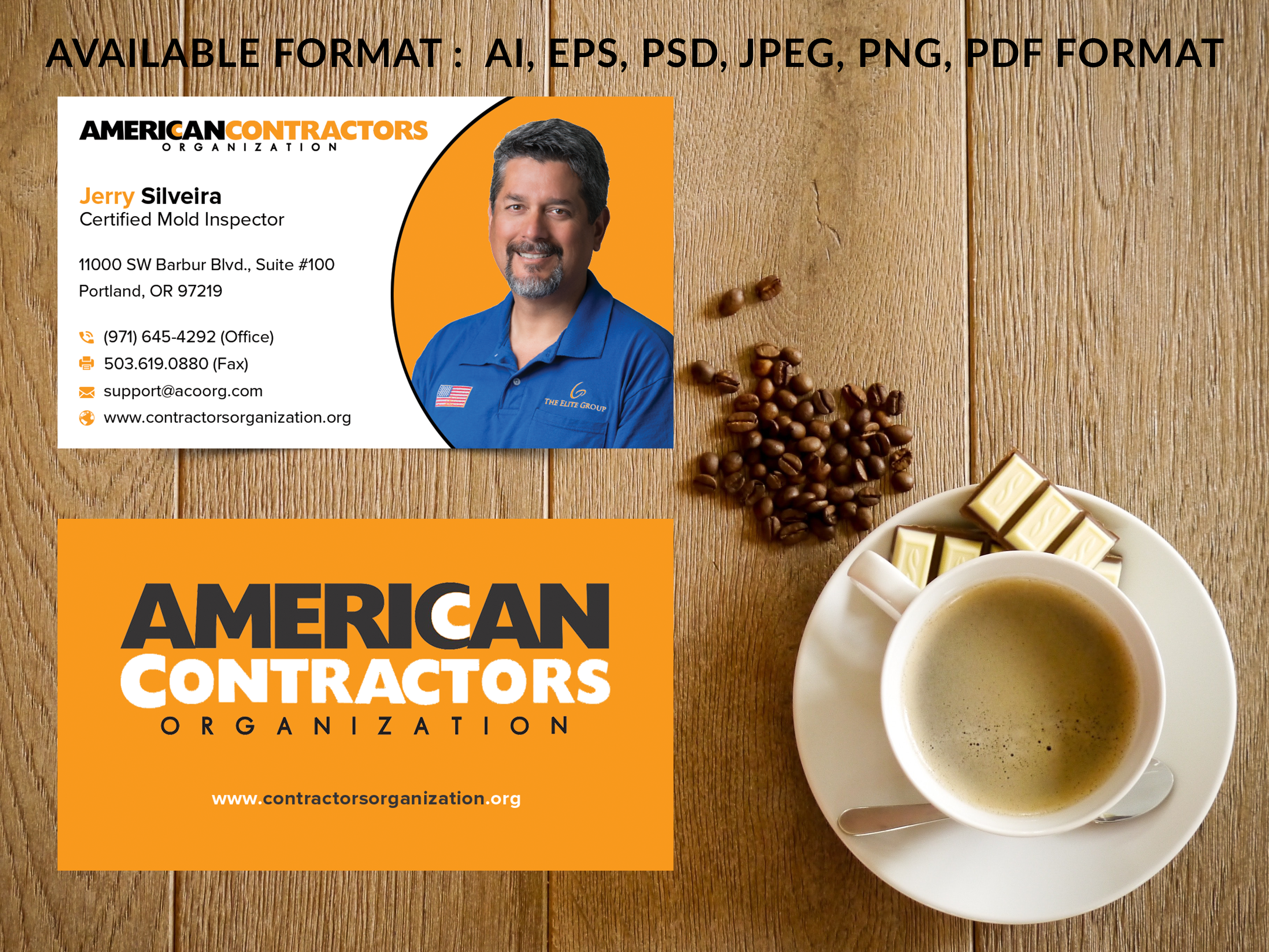 Diseño de Tarjeta de Presentación por B. M. BILLAL HOSSAIN para American Contractors Organization  | Diseño #26714793