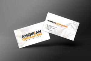 Design de Carte de Visite par LPRØSS pour American Contractors Organization  | Design #26718535