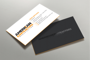 Design de Carte de Visite par DesignShout pour American Contractors Organization  | Design #26718470