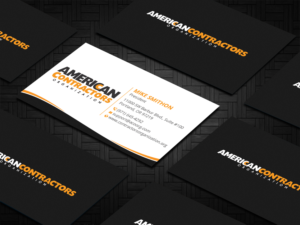 Visitenkarten-Design von DesignShout für American Contractors Organization  | Design: #26718597