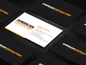 Visitenkarten-Design von DesignShout für American Contractors Organization  | Design: #26718598