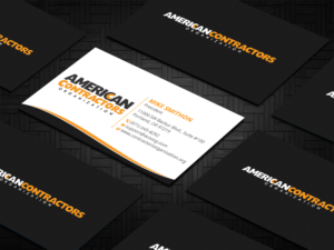 Visitenkarten-Design von DesignShout für American Contractors Organization  | Design: #26718618