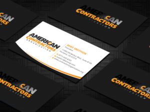 Visitenkarten-Design von DesignShout für American Contractors Organization  | Design: #26718620