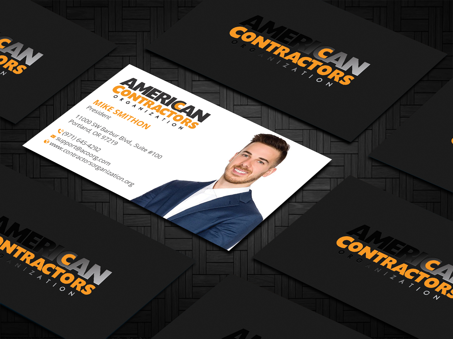 Diseño de Tarjeta de Presentación por DesignShout para American Contractors Organization  | Diseño #26718676