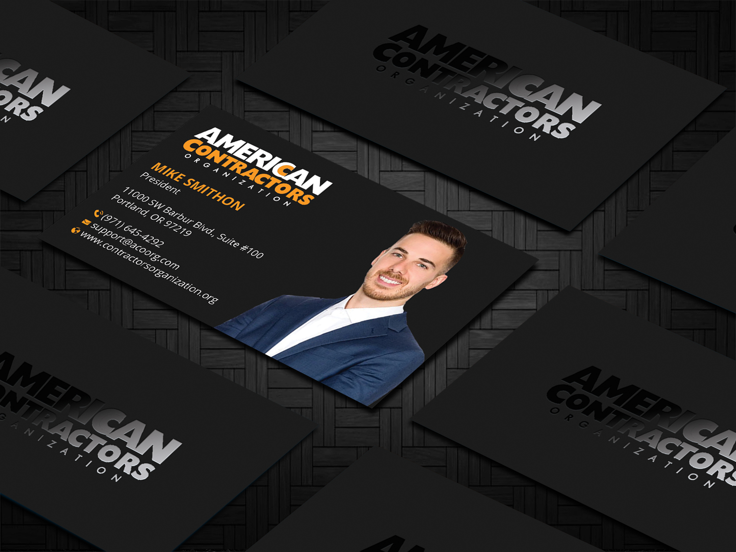Visitenkarten-Design von DesignShout für American Contractors Organization  | Design #26718677