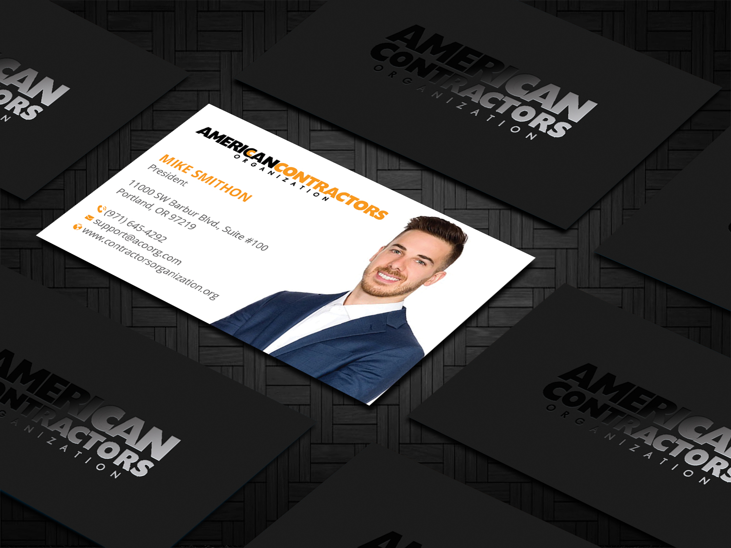 Diseño de Tarjeta de Presentación por DesignShout para American Contractors Organization  | Diseño #26718692