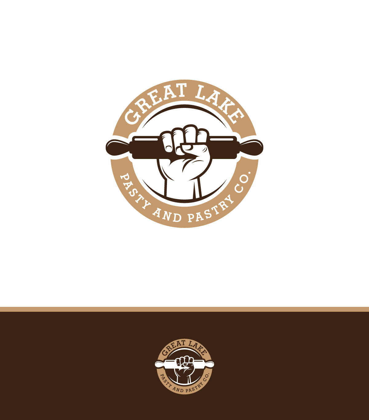 Logo Design by ecorokerz for Great Lakes Pasty and Pastry Co. | Design #26711669
