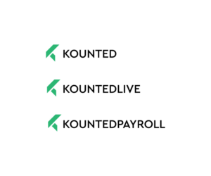 (1) Kounted (2) Kountedlive (3) KountedPayroll | Logo Design by makerlogoz