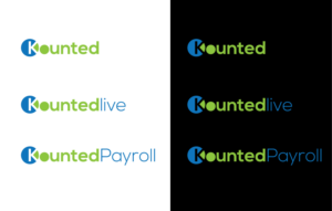 (1) Kounted (2) Kountedlive (3) KountedPayroll | Logo Design by Juli creation