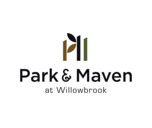 Park & Maven at Willowbrook ("at Willowbrook" should be quite small) | Logo Design by MT