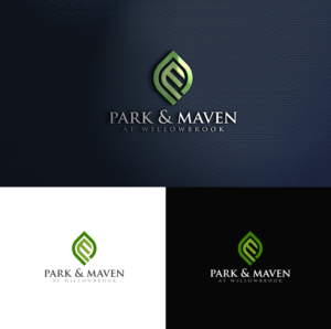 Park & Maven at Willowbrook ("at Willowbrook" should be quite small) | Logo Design by BehindSymbols