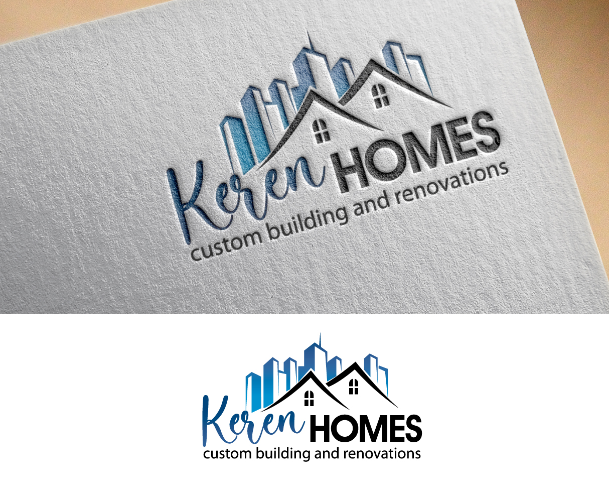 Logo Design by blue eye for Keren Homes, LLC | Design #26714584