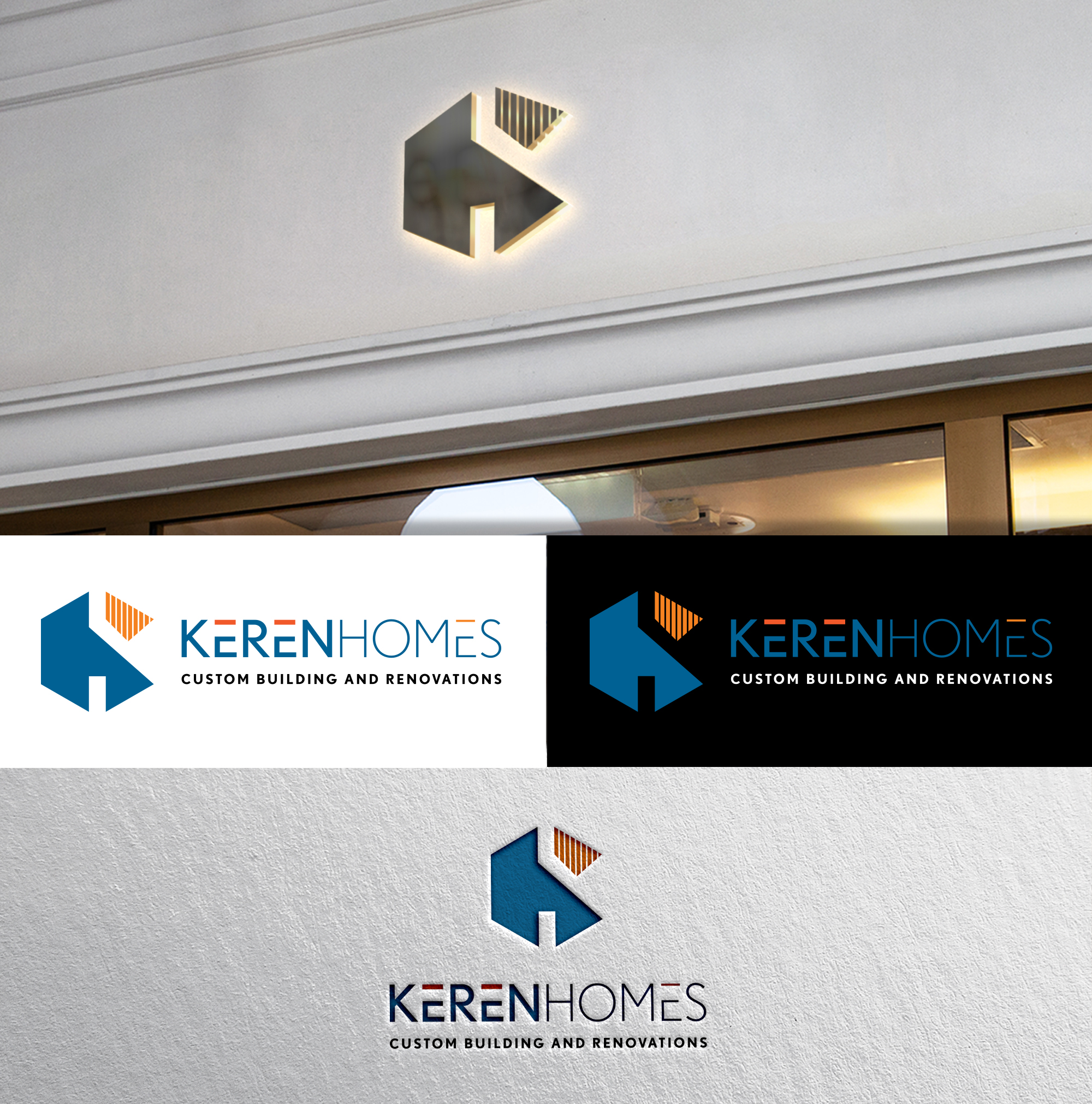 Logo Design by Blessing Angel for Keren Homes, LLC | Design #26715120