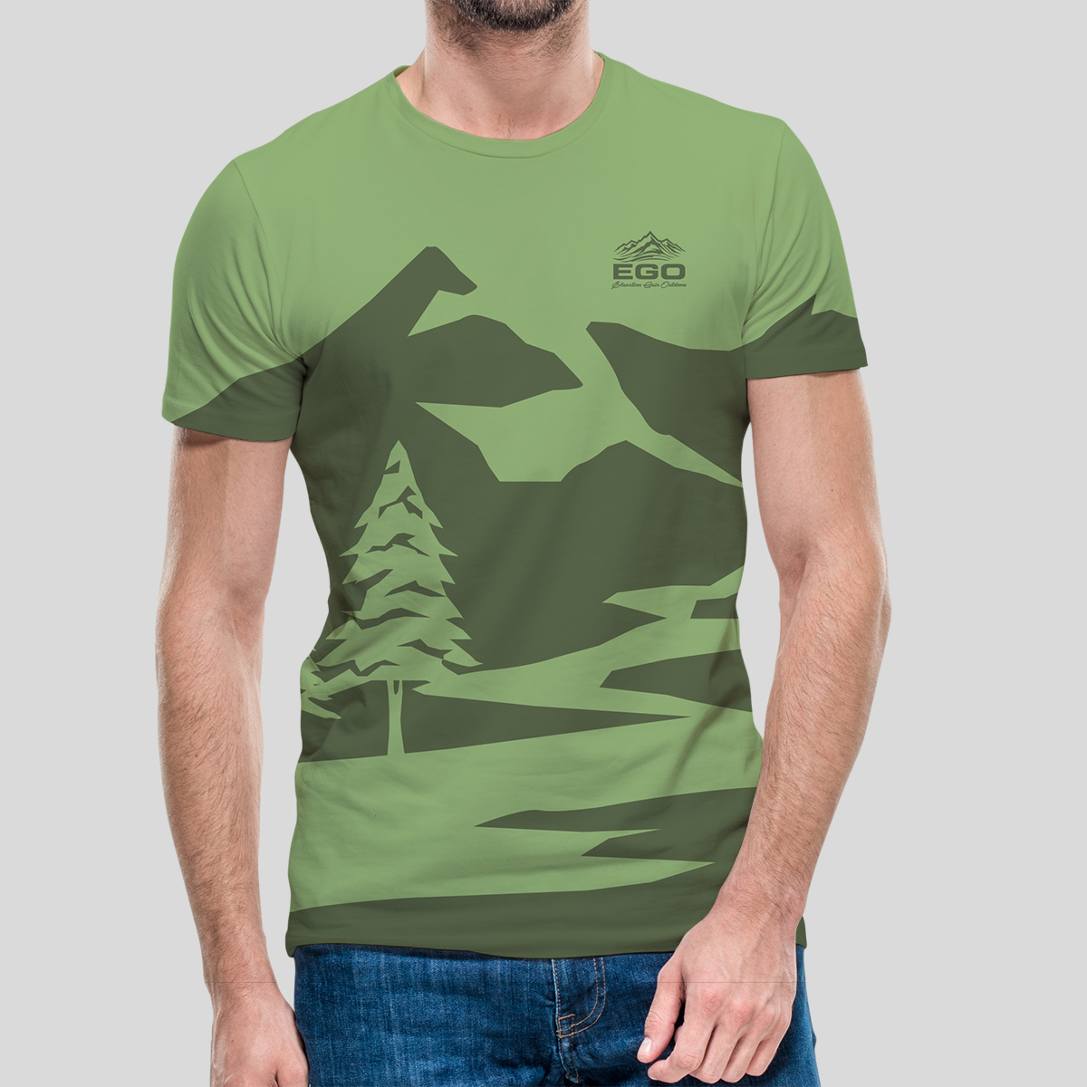 T-Shirt-Design von Art Girl für Elevation Gain Outdoors | Design #26716336