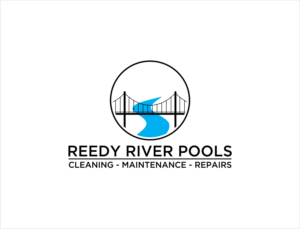 Reedy River Pools (with a second line that I can change, e.g. "Cleaning - Maintenance - Repairs" | Logo Design by BNdesigner