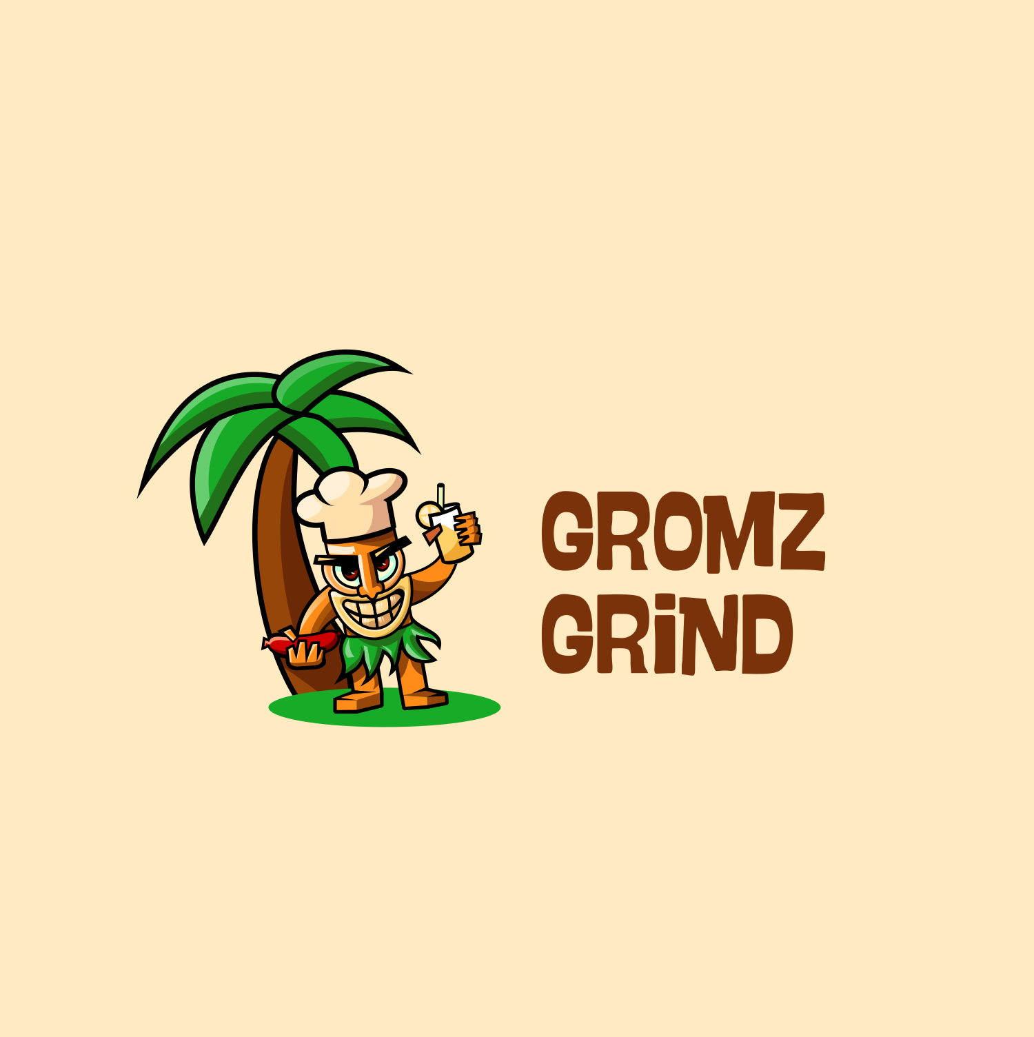 Logo Design by Omee for Gromz Grindz | Design #26739874