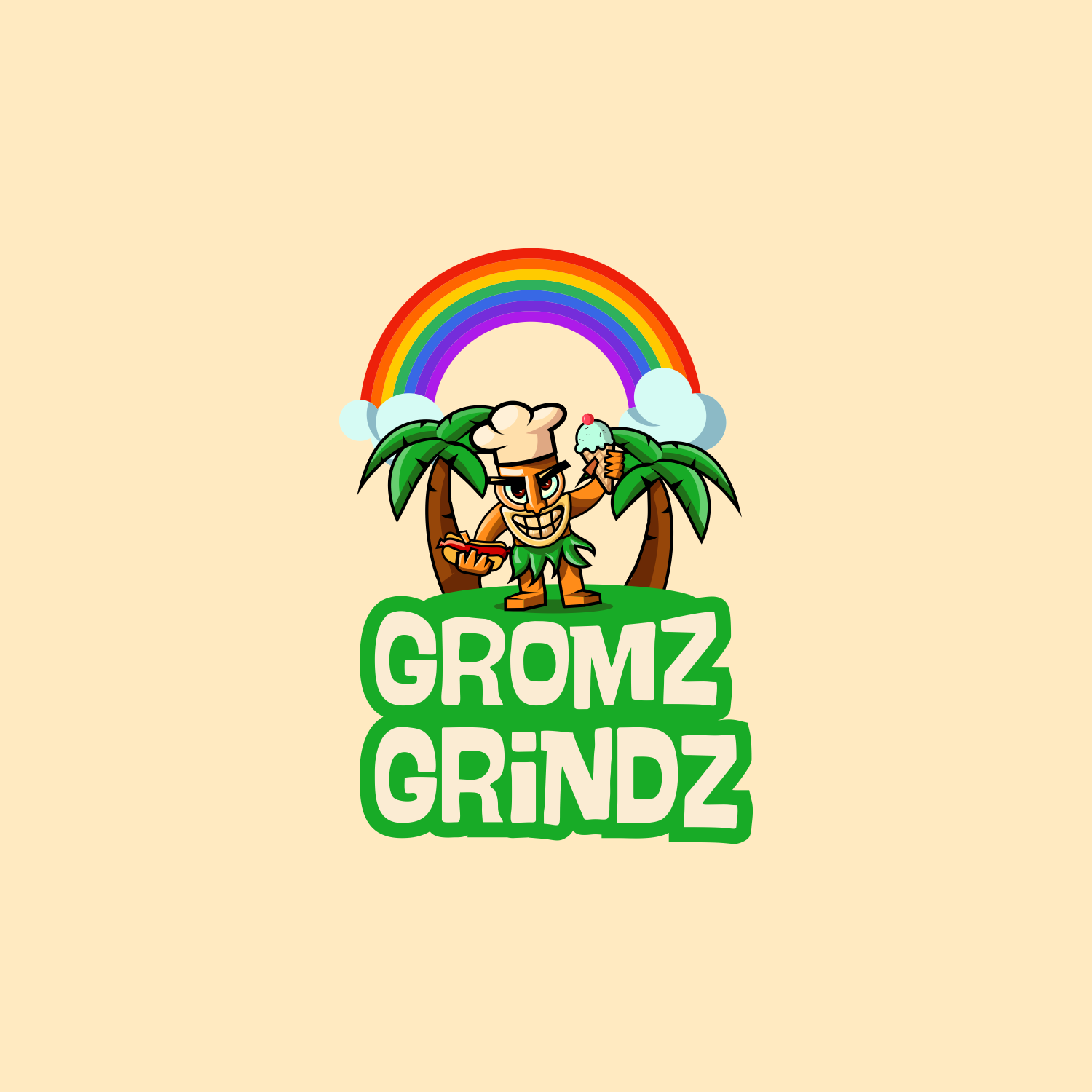 Logo Design by Omee for Gromz Grindz | Design #26745615