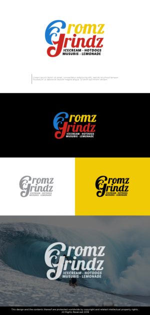 Gromz Grindz | Logo-Design von Kim Ji