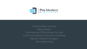 Visitenkarten-Design von nathanaelpeter für Pro Modern Electrical  | Design: #26734624