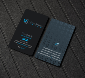 Business Card Design by Creations Box 2015 for Pro Modern Electrical  | Design: #26732115