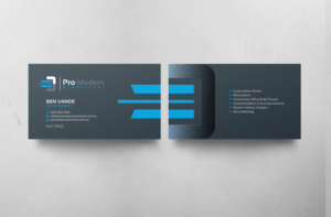 Business Card Design by chandrayaan.creative for Pro Modern Electrical  | Design: #26724788