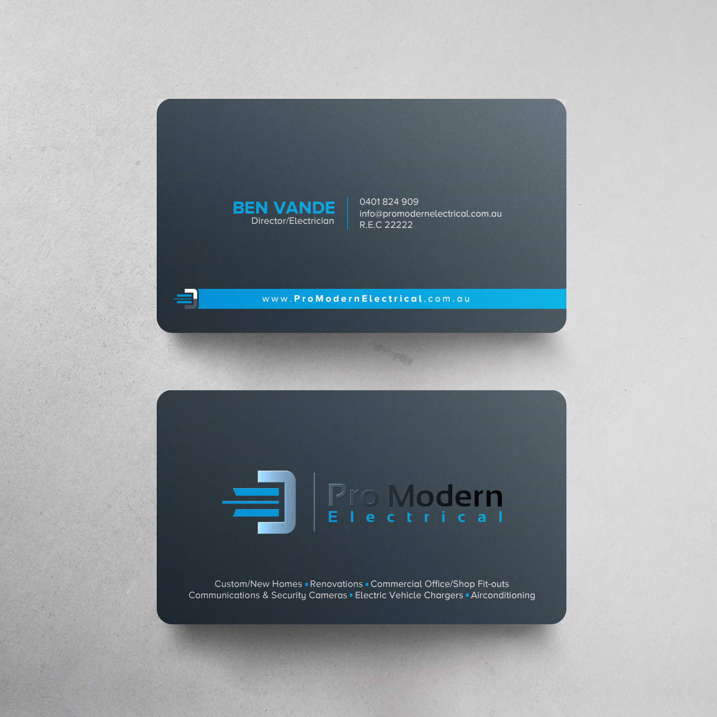 Design de Carte de Visite par chandrayaan.creative pour Pro Modern Electrical  | Design #26724794