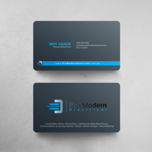Business Card Design by chandrayaan.creative for Pro Modern Electrical  | Design: #26724794