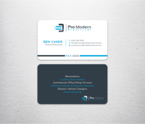 Business Card Design by Tripti Ranjan Gain for Pro Modern Electrical  | Design: #26734138