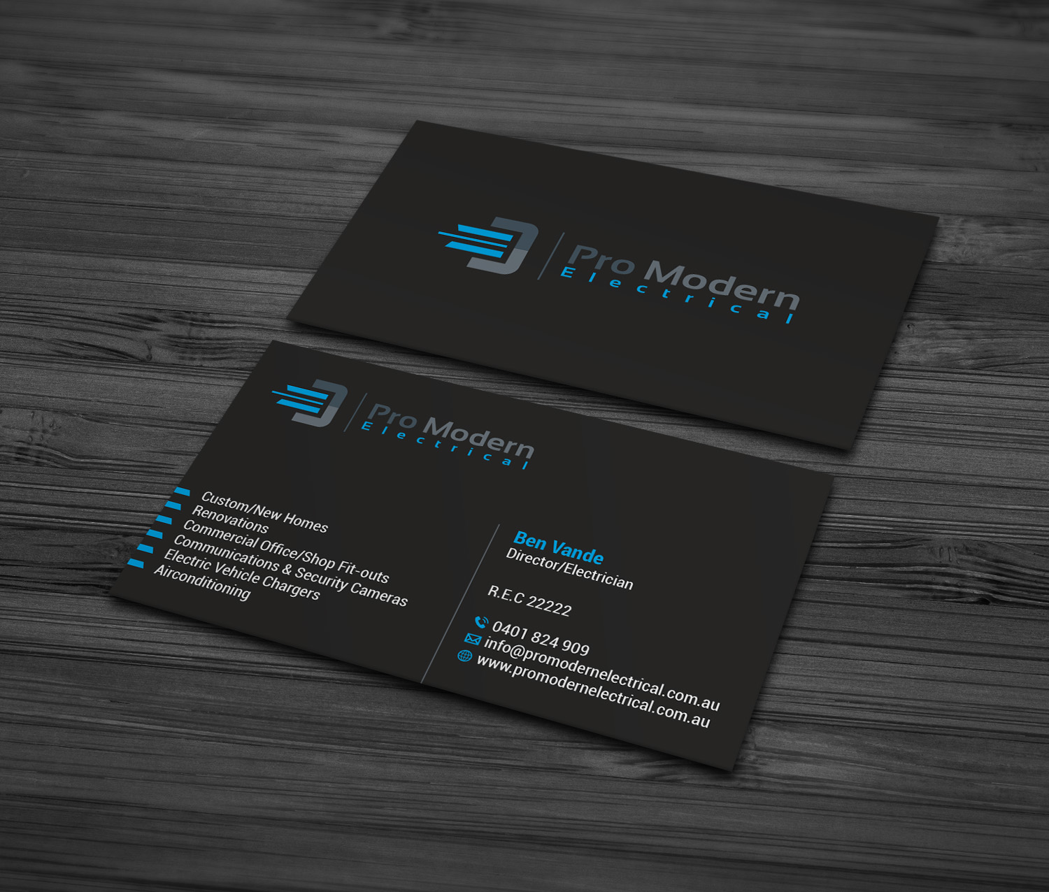 Visitenkarten-Design von MDesign für Pro Modern Electrical  | Design #26749901
