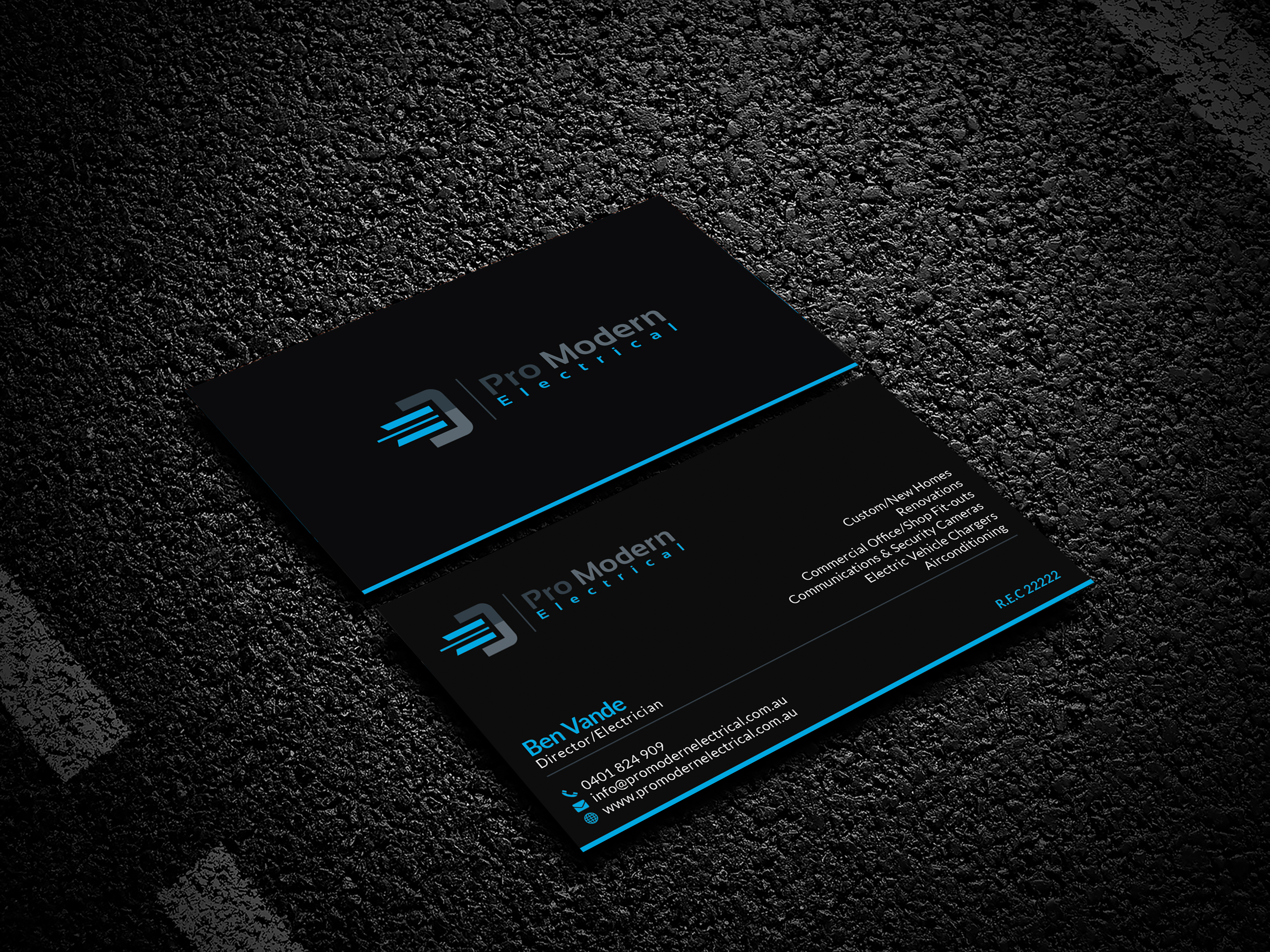 Business Card Design by Bold Pixels for Pro Modern Electrical  | Design #26727808