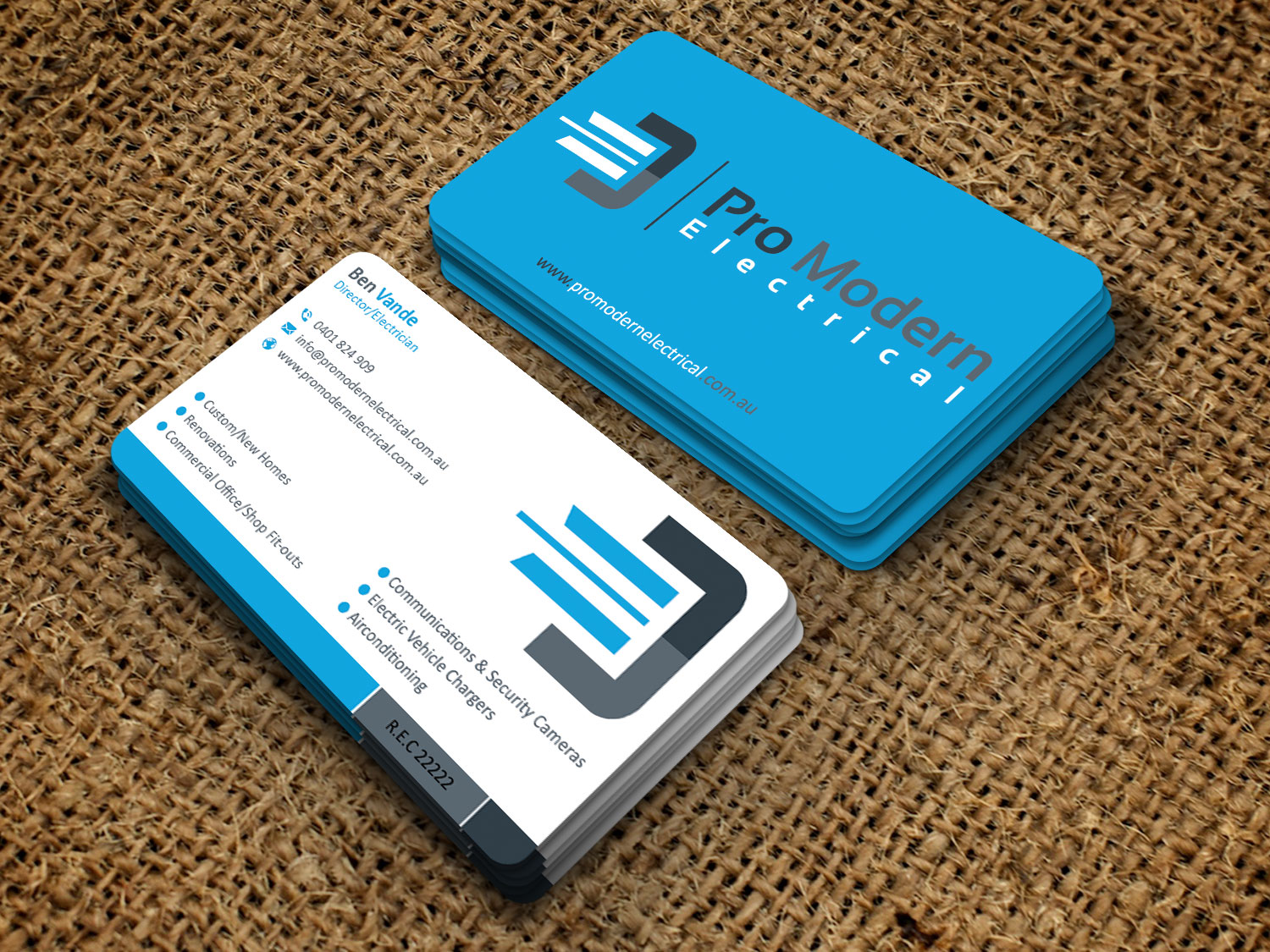 Visitenkarten-Design von B. M. BILLAL HOSSAIN für Pro Modern Electrical  | Design #26736173