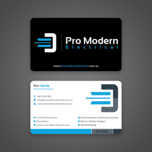 Visitenkarten-Design von B. M. BILLAL HOSSAIN für Pro Modern Electrical  | Design: #26736209