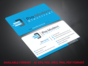 Visitenkarten-Design von B. M. BILLAL HOSSAIN für Pro Modern Electrical  | Design: #26736270